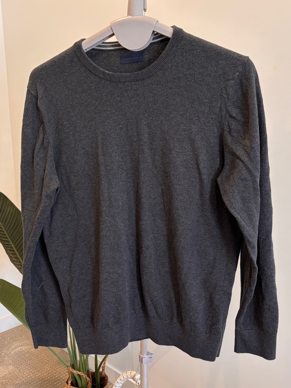 Denver Hayes Charcoal Crewneck Sweater